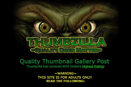 thumbs zilla|Thumbzilla, a major adult site, has gone secure .